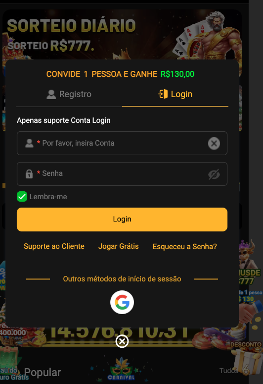 Aplicativo móvel 516BET